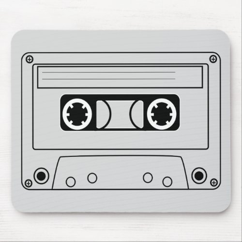 Retro cassette tape grunge music mouse pad