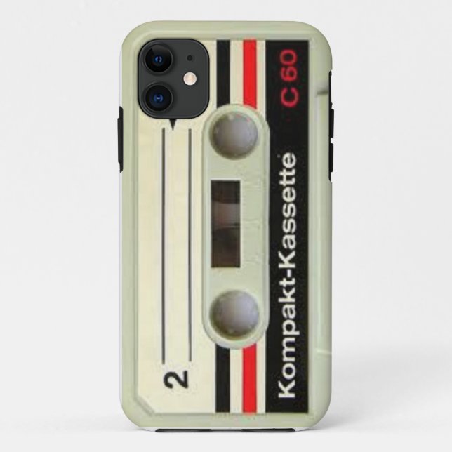 Retro Cassette Tape iPhone Case (Back)