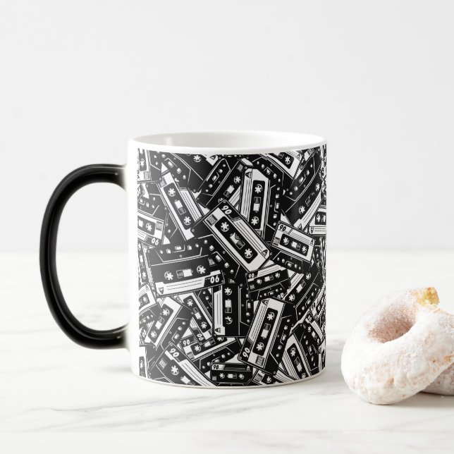 Retro Cassette Tape Mug (With Donut)