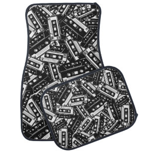 Retro Cassette Tape Pattern Car Floor Mats