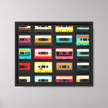 Retro Cassette Tape Pattern – Vintage Music