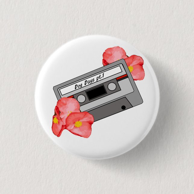 Retro Cassette Tape pin (Front)