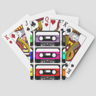 Retro Cassette Tape Poker Cards