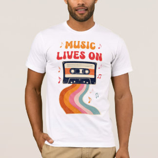 Retro Cassette Tape Shirt – Music Lives On Vintage