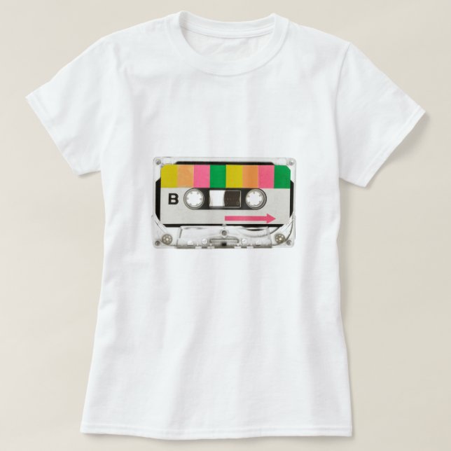 Retro Cassette Tape T-Shirt (Design Front)