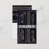 Retro Cassette Tape Throw Back DJ Record Business Card (Front/Back)