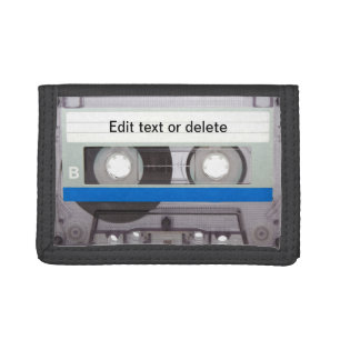 Retro Cassette Tape Tri-fold Wallet