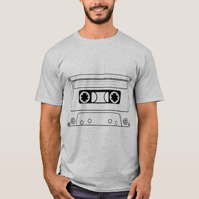 Retro Cassette Tape – Vintage Music T-Shirt (Front)