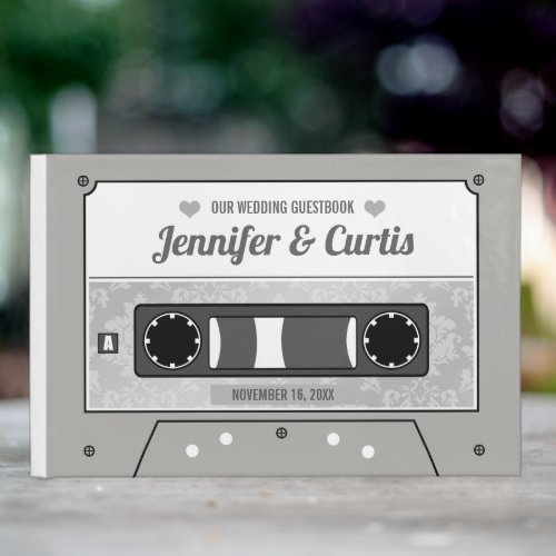 Retro Cassette Tape Wedding Guest Book