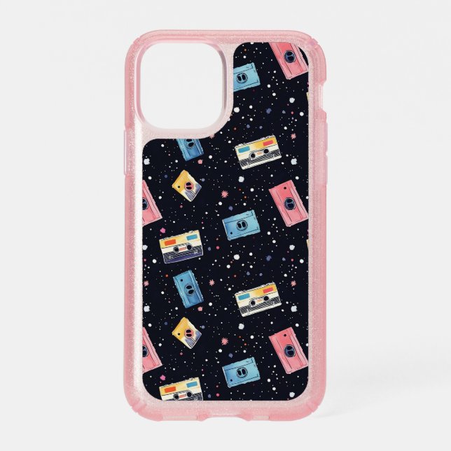 Retro Cassette Tapes in Cosmic Space Speck iPhone 11 Pro Case (Front)