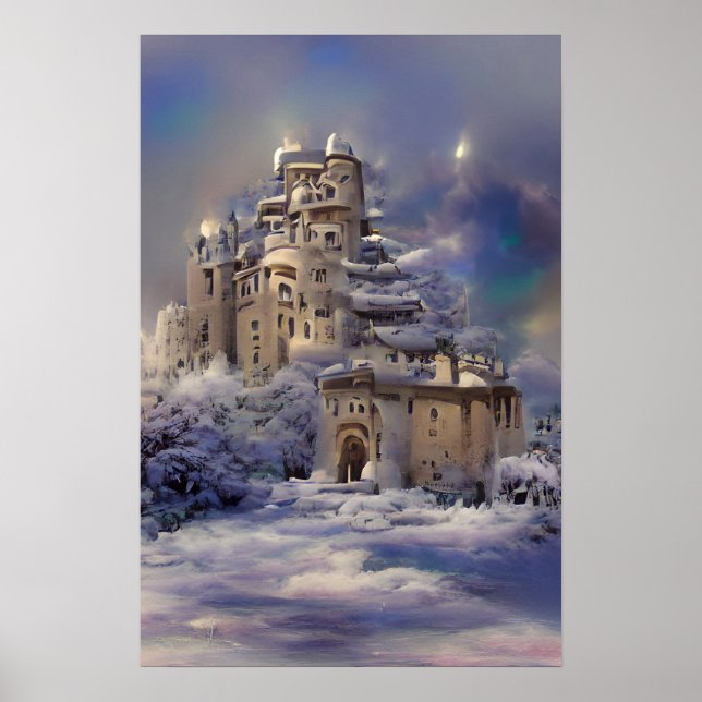 Retro Castle, Vintage Castle, Medieval Castle Post Poster (Front)