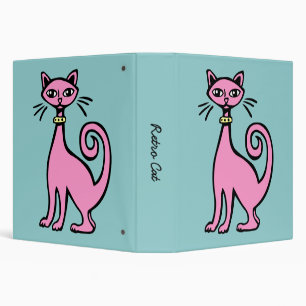 Retro Cat (1.5in) Binder