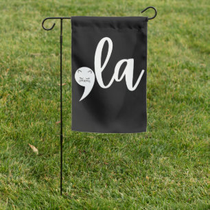 Retro Cat Comma La Kamala Harris 2024 Election  Garden Flag
