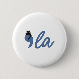Retro Cat Comma La Kamala Harris For President 202 Button