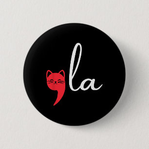 Retro Cat Comma La Kamala Harris For President 202 Button