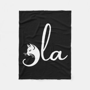 Retro Cat Comma La Kamala Harris For President 202 Fleece Blanket