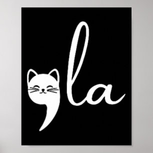 Retro Cat Comma La Kamala Harris For President 202 Poster