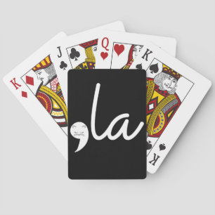 Retro Cat Comma La Kamala Harris For President 24 Poker Cards