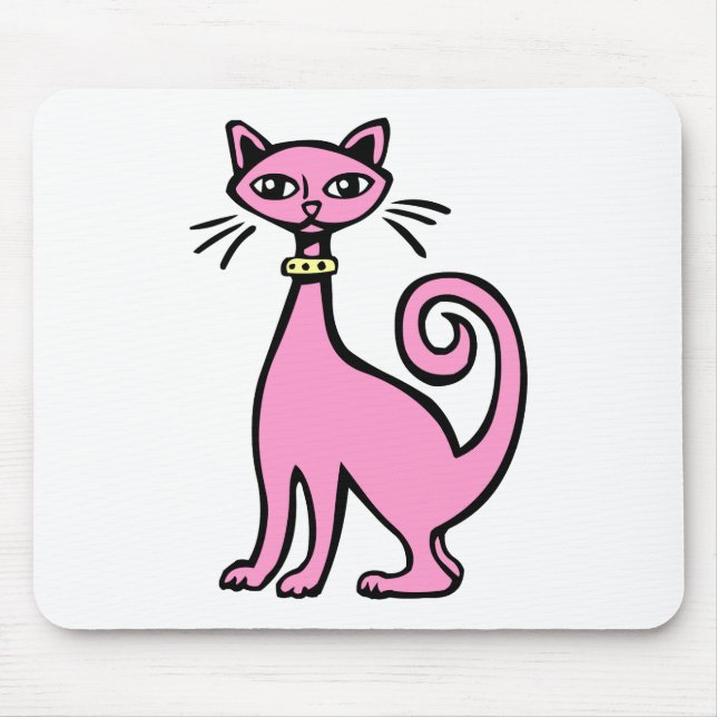 Retro Cat - Customized Mouse Pad (Front)