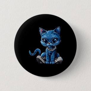 Retro Cat Cute Shoes Comma La Kamala Harris 2024 Button