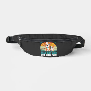 Retro Cat Dog Mom Cat Mama Furmama Puppy Kitty Mot Fanny Pack