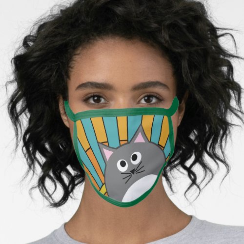 Retro Cat Face Mask