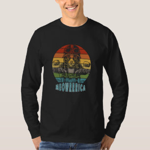 Retro Cat Motorcycle Moewrrica  1 T-Shirt