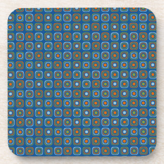 Retro Cat Pattern Beverage Coaster