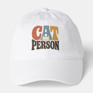 Retro Cat Person Hat