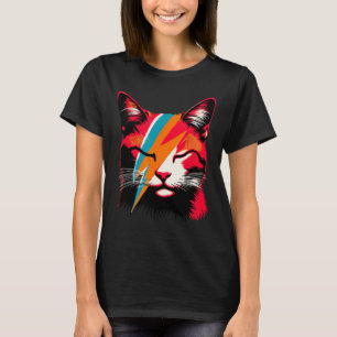 Retro Cat Rock Music Concert Band Men Kids Women F T-Shirt