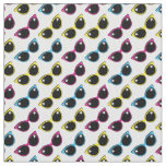 Retro Cat Sunglasses Pattern Fabric