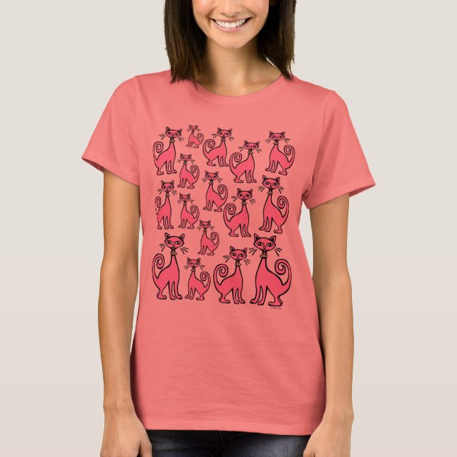 Retro Cats - Customized T-Shirt (Front)