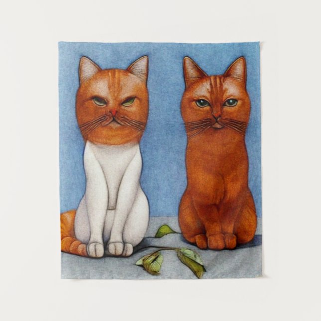 Retro Cats MIx      Tapestry (Front)