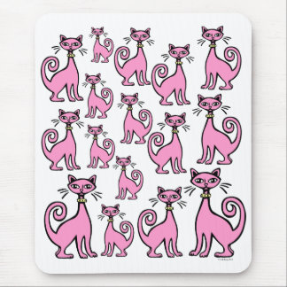 Retro Cats Mouse Pad