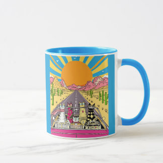 Retro Cats on Vacation Take a Road Trip Mug