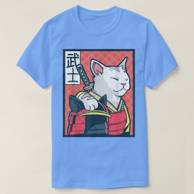 Retro Catzilla - Ancient Japanese Cat Art - Anime  T-Shirt (Design Front)