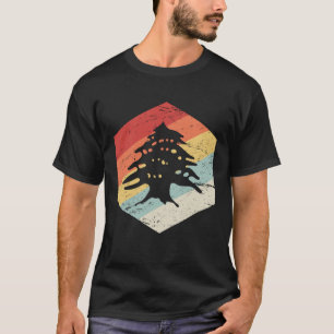 Retro Cedar  Lebanese Pride Beirut & Tripoli Leban T-Shirt