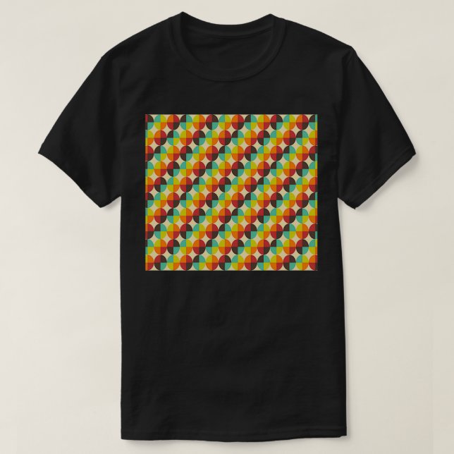 Retro Ceramic Pattern T-Shirt (Design Front)