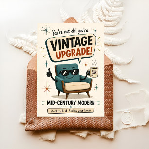 Retro Chair Humor Birthday Card