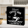 Retro Chalkboard Self Serve Coffee Bar   Wooden Box Sign