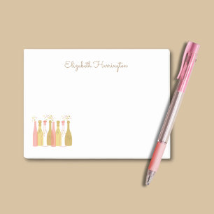 Retro Champagne Bottles Glam Retro 1960s Style Post-it Notes