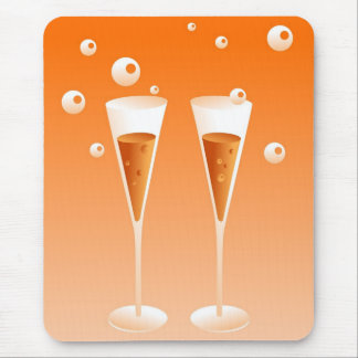 Retro Champagne Mouse Pad