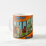 Retro Charlotte NC Postcard Coffee Mug<br><div class="desc">A colorful,  vintage postcard greeting from Charlotte,  North Carolina repurposed!</div>
