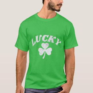 Retro Charm Vintage Lucky Clover St. Patrick's Day T-Shirt