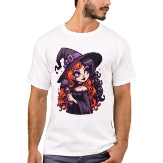Retro Charm Witch Art T-Shirt
