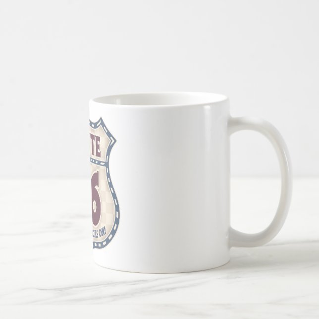 Retro Checker 66 Coffee Mug (Right)