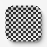Retro Checker Boy Birthday Party Paper Plates