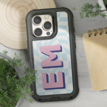 Retro Checkerboard Bold Monogram