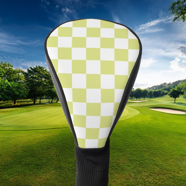 Retro Checkerboard Golf Head Cover (Creator Uploaded)