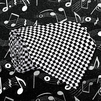 retro checkerboard micro pattern black &white